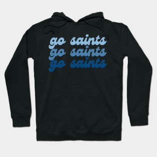 Go Saints Blue Retro Gradient - Siena Heights University Hoodie